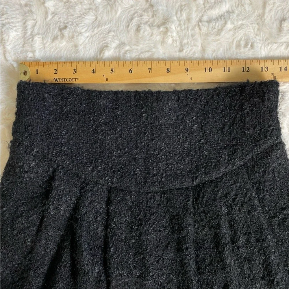 Vintage Donna Karan Women's‎ Midi Pencil Skirt Size 10 Black Wool Mohair Blend